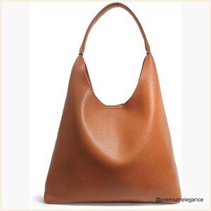 Large Vegan Leather Hobo Tote Shoulder Bag Slouchy Purse